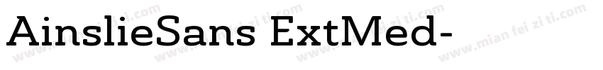 AinslieSans ExtMed字体转换